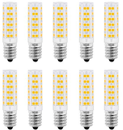HUAMu 10er Pack E14 LED Birnen,7W / 500LM,ersetzt 60W Halogenlampe Warmweiß 3000K, 360 ° Strahlwinkel Kühlschranklampe/Wandlampe/Tischleuchte/Kronleuchter (10er Pack)