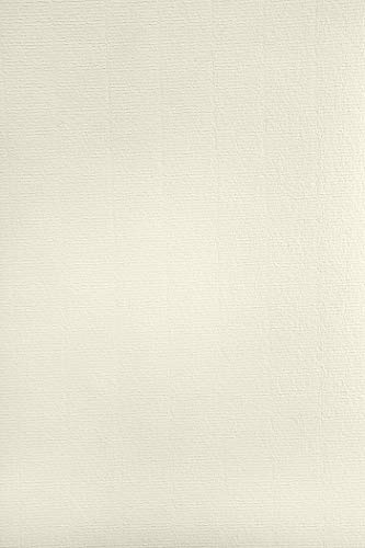 Netuno 20x Elfenbens hantverkskartong räfflad med vattenstämpel DIN A4 29,7 x 21 cm 220g Aster Laid Ivory för certifikat hantverk inbjudningar