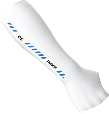 Pulsar eS Gaming-Armstulpe für E-Sports, Gaming, Kompressionsmanschette, Handflächen-Shorts, M, Weiß