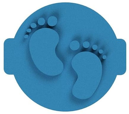 The Cookie Cutter Hub Baby Feet Embosser No 113 /Stamp for Cupcakes Fondant Icing Clay Cake Baking Decoration