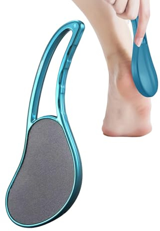 Lime à pieds en verre - Éliminateur de callosités nano portable | Outil de pédicure pour callosités des pieds et peaux mortes, épurateur de pieds pour pieds secs et humides, grattoir pour pieds Bexdug