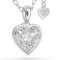 SERASAR Halskette Damen Schmuck 925 Sterling Silber 18 Karat Gold Kette Frauen Herz mit Anhänger Mädchen Gravur Geburtstagsgeschenk für Women