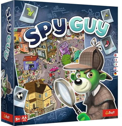 Trefl Spy Guy France - Co-op Survey Game, Familjespel, Stor stadsplatta, franska monument och symboler för vuxna och barn från 5 år.