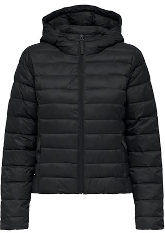 ONLY ONLTAHIA Chaqueta acolchada para mujer, Negro, L