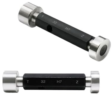 Calibre Rosca Tampon 1 calibre de tapón liso H7 de Φ2-60 mm, calibre de diámetro interior GO y NOGO, calibre de apertura, calibre de orificio, calibre de límite liso, herramienta de medición(32.0 H7)