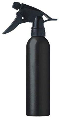 Vaporisateur en aluminium bouteille de coiffure Eau Vaporisateur 260 ml – Argent/Noir (Noir)