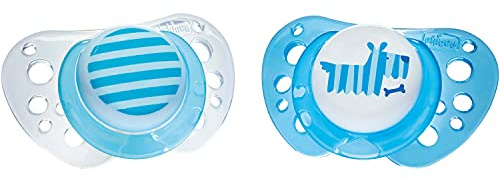 Chicco Succhietto Physio Air in Caucciù, Succhietto 0-6 Mesi, 2 Pezzi, Bimbo, Colori Assortiti