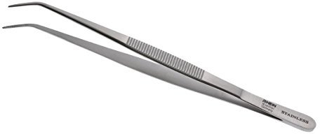 RHEIN Pinzetta per barbecue, reversibile, in acciaio inox (30 cm)