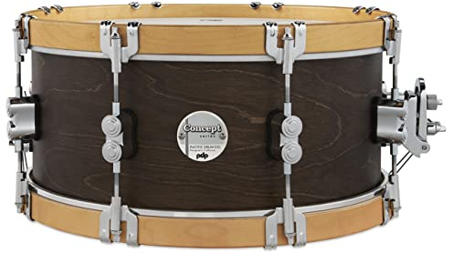 PDP Concept Classic Snare Drum, 6.5x14, Walnut/Natural Hoops