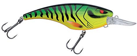 Berkley Zilla Deep Crank Pike Hecht Angelköder, 14.3cm, Firetiger