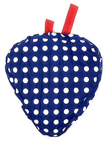 Marzoon Bunter Sattelbezug Sattelschutz Satteldecke Fahrrad Sattel Überzug, wasserfest (Blau mit weißen Punkten)