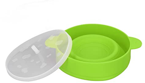 Popper de Palomitas de Maíz para Microondas, Fabricante Grande de Palomitas de Maíz con Asa de Tapa, Plegable, sin BPA, de 40 ℃ a +230 ℃, Cuenco de Silicona para Palomitas de Maíz de Grado(#3)