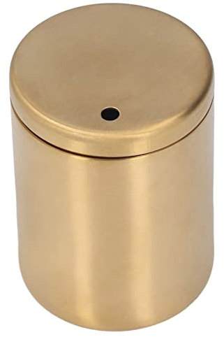 BuyWeek Zahnstocherspender, Edelstahl Zahnstocherhalter Sturzfestes Zahnstocher Spender für Familien und Haushalte (Gold)