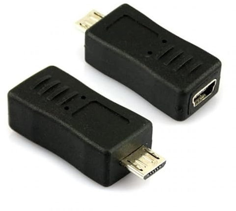 Mr. Gadget's Solutions 1 adaptador micro USB macho a mini USB hembra para teléfonos móviles MP3