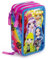 L'ERBAVOGLIO Original Schulmäppchen mit 3 Reißverschlüssen, komplett mit 44 Teilen, Rainbow High (Fuchsia/Regenbogen), Stiftehalter für Kinder