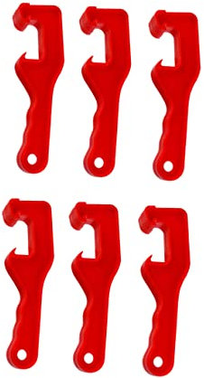 Cabilock Abridor De Tapas De Cubos 6 Piezas Herramienta Manual Plástico Resistente Mango Antideslizante Para Garaje y Taller Apertura Fácil