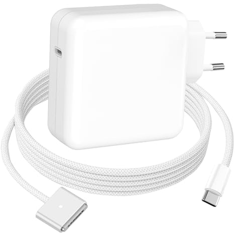 Mac Book Air Pro Ladekabel, 70W M3 Ersatz Ladegerät mit 2M USB C auf T-Tip(M3) Geflochtenes Kabel für MacBook Air 13, 15 inch(2022~2024), MacBook Pro 14, 16 inch(2021~2024), M4/M3/M2