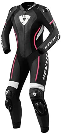 Revit Xena 3 1-Teiler Damen Motorrad Lederkombi, schwarz/weiß/pink, 44