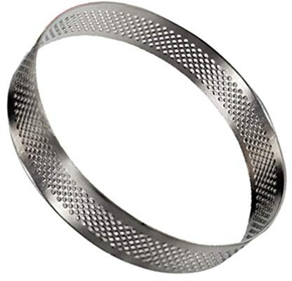 Anello da Torta in Acciaio Inossidabile da 15 Cm con Fori Anelli da Dessert Anello da Torta per Mousse Stampi da Cucina Anello da Stampo da Forno Fai da Te Strumento