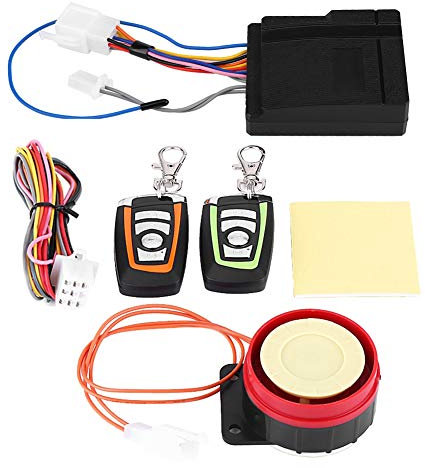Universal 12V 125db Anti-theft Alarm System, Motorcycle Wireless Alarm System, with 2 Motorcycle Remote Control Engine Remote Start Keys