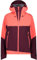 CMP W Jacket Fix Hood 3 Layer Colorblock-Lila-Pink - Vielseitige wasserdichte Damen Hardshell jacke, Größe 42 - Farbe Bu