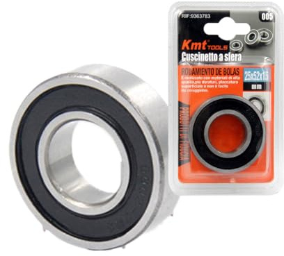 Roulement à billes miniature en acier 5 tailles disponibles, prélubrifacti et design compact | Multi-usage pour patins, rollerblade, planche à roulettes et quincaillerie (25 x 52 x 15 mm)