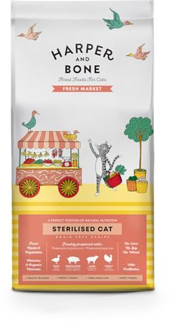 Harper & Bone Sterilised Cat - Fresh Market - Anatra, Maiale, Agnello e Tacchino (5 kg)