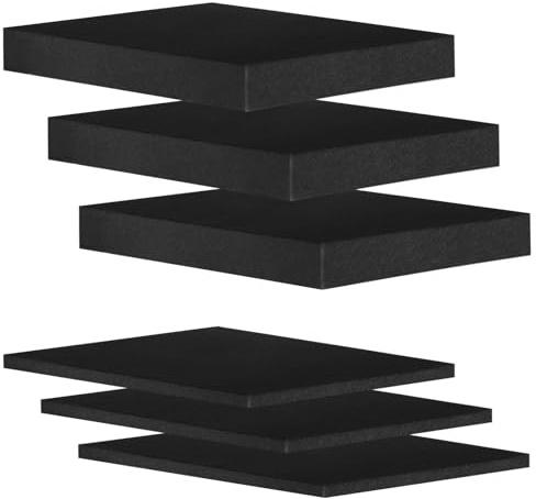 LDHHYH kubskum, 3 stycken 400 x 300 x 50 mm/3 stycken 400 x 300 x 10 mm kubskum rasterskum svart, verktygslåda kamera akoffer