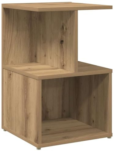 vidaXL Table de Chevet chêne Artisanal 35x35x55 cm Bois d'ingénierie, Table d'appoint, Armoire de lit, Table d'appoint pour Chambre, Table de Nuit