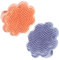 CHICAMPERA 2pcs Shampoo Brush Lion Pattern Soft Silicone Scalp Comb for Newborn Bath Cradle Cap Scrubber and Massage Brush for Boy Girl Hair Wash