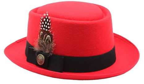 Generisch Disfraz de sombrero de Oktoberfest de melón negro | Sombreros Oktoberfest para hombre - Accesorios de disfraz Oktoberfest con plumas, emblemas multiusos para adultos para hombres y mujeres
