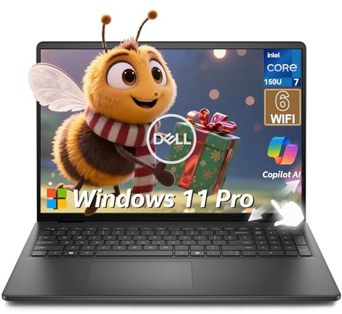 Dell 15 Touchscreen Laptop DC15250 for Business & Student, Intel Core i7-1355u(up to 5.0 GHz), 15.6 FHD IPS, Windows 11 Pro, Copilot AI, WiFi 6 & BT(16GB RAM | 1TB SSD)