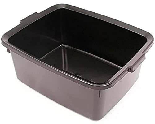 Addis Plastic Butler Large Rectangular Bowl, Soft Black, 12.5 Litre ,505607