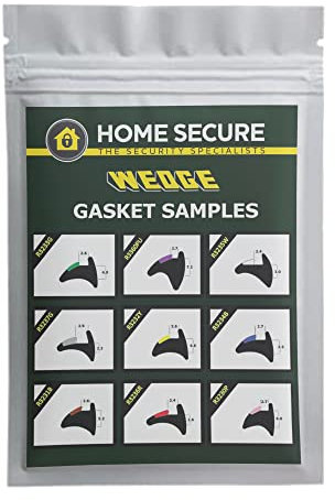 Wedge Gasket - Rubber Door And Window Wedge Seal Black uPVC Gasket - Sample Pack