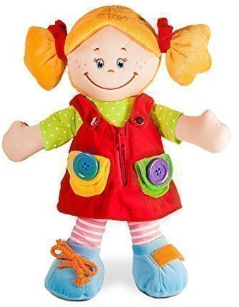 Weiche Stoffpuppe Mädchen 36 cm Lernpuppe Kuschelpuppe