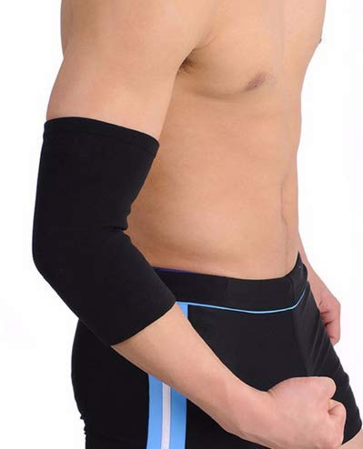 Coudière de maintien et protection - Attelle protège coude de compression contention élastique maintien - Blessures et douleurs mal au coude : tendinite entorse luxation coup - Sport, travail et loisirs - Taille unique M - Hommes et femmes - Neuf