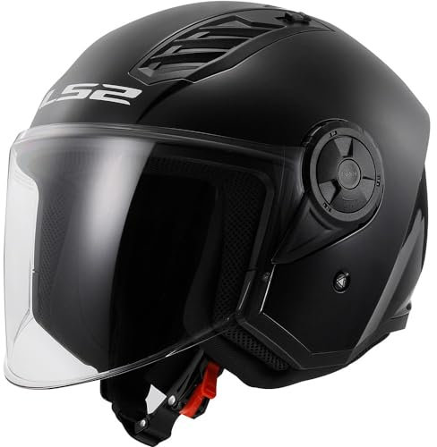 LS2, Jet-Motorradhelm AIRFLOW SOLID Gloss Black, XS