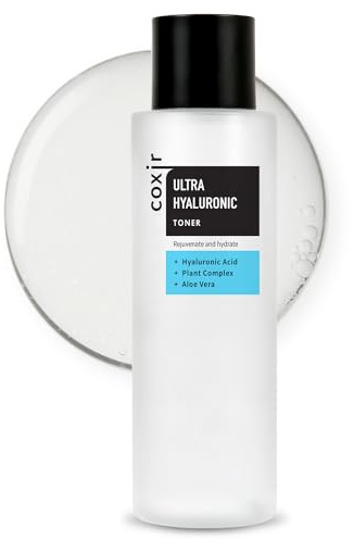 COXIR Ultra-Hyaluron Toner, (150 ml / 5,07 fl.oz.) |Hochkonzentrierter und leichter Toner |erfrischender Hyaluronsäure für intensive Feuchtigkeit | für trockene und dehydrierte Haut