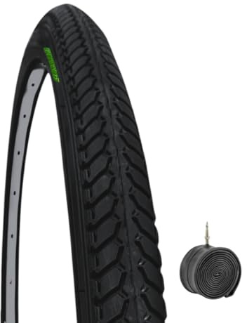 1 neumático negro + 1 cámara de aire para bicicleta City Bike Trekking 700 x 35 28 1 5/8 3/8 (37-622) 700 x 35 C