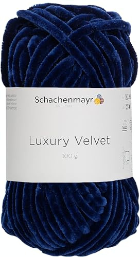 Schachenmayr Luxury Velvet, 9807592-00050, Farbe: Navy, 100g, Handstrickgarne