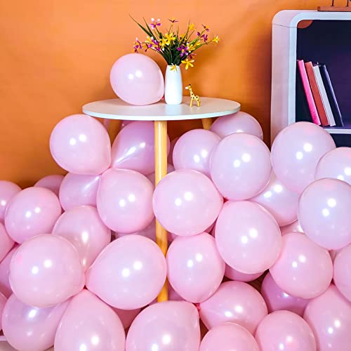 Mini palloncini in lattice rosa, 100 pezzi, 12,7 cm, rosa pastello, piccoli palloncini decorativi per feste, palloncini rotondi a elio per baby shower, feste di compleanno, matrimoni, fidanzamenti