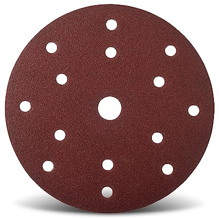 Wfix Craft IK88 Schleifscheiben 150mm Klett mit 15-Loch-Perforation für Exzenterschleifer | Körnung P180 - medium - 50er Profi Schleifpapier Set für Holzschliff