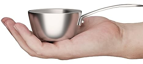 Macevia Mini Saucepan, 18/10 Stainless Steel Butter Warmer - 0.14QT