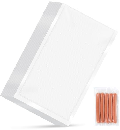 AiQInu Sacs Sous Vide Alimentaire 50 Sachets, 15cm x 25cm Foodsaver sac Sous Vide, Réutilisable, Solide et Durable, Sans BPA, pour Machine Sous Vide, pour la Conservation des Aliments