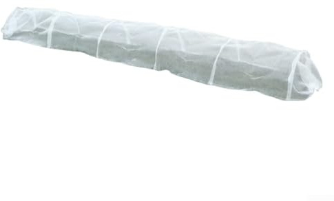 Housse de tunnel de plantation de 3 m avec tissu micromaille pour protection contre le gel et les insectes, ventilation réglable (canal en soie blanche)