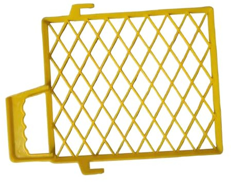 rongweiwang Filtro per vernice a rete indispensabile per il miglioramento per una distribuzione uniforme della vernice. La griglia antigoccia è realizzata in PP, Giallo, 7 pollici