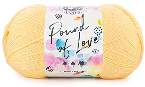 Lion Brand Yarn 550-158 Pound of Love Yarn, Honey Bee