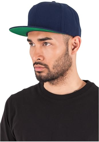Flexfit Unisex klassisk snapback-keps, män och kvinnor, finns i över 20 färger, en storlek passar alla, marinblå, one size