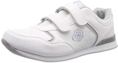 Dek Mens Drive Trainer Style Touch Fastening Bowling Shoes Grey