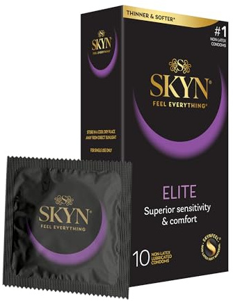 SKYN Elite, 10 Count, Ultra-Thin, Lubricated Latex-Free Condoms​